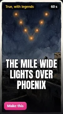 The Mile Wide Lights Over Phoenix